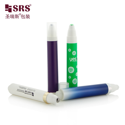 Forma rotonda PCR PP riciclato Eco-friendly pallone di massaggio a rulli vuoti all'ingrosso 15 ml bottiglia