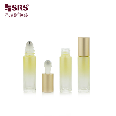 10 ml Vernice Personalizzata Gradiente Giallo Vuoto olio essenziale Bottiglia di vetro a rotolo