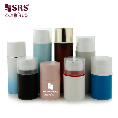 Round Snap On Style PP PCR Materiale riciclato Colore personalizzato 150ml Bottiglia di pompa senza aria