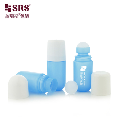 50 ml Contenitore a fondo rotondo di forma unica in PP, Gel vuoto a rotolo sul bastoncino del deodorante