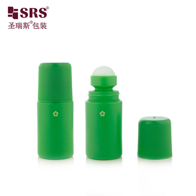 2 oz di PP vuoto riciclabile personalizzato a colori solidi Cupola a cupola Gel di deodorante di plastica Roll On Bottle