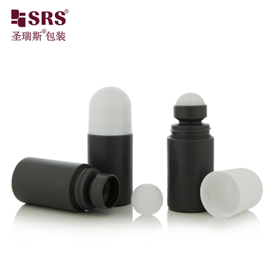 60 ml imballaggio cosmetico vuoto PP senza perdite Bottiglia di gel rotondo Deodorante con rotolo su palla