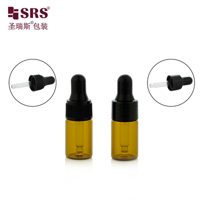 3 ml 5 ml Piccole dimensioni di viaggio Olio essenziale Bottiglie in vetro di plastica per spalla