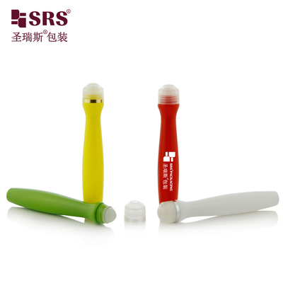 0.5 oz Materiale PETG di plastica vuota di forma radiale Gel per capelli Roll On Applicator Bottle