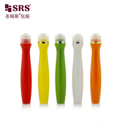 PETG Volantino di plastica vuoto sull' applicatore Bottiglia a rulli di siero per gli occhi 15 ml
