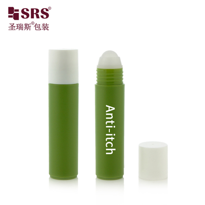 Materiale di plastica di qualità alimentare Cosmetici vuoti in rotolo su bottiglia 30 ml Siero capelli con rotolo di massaggio