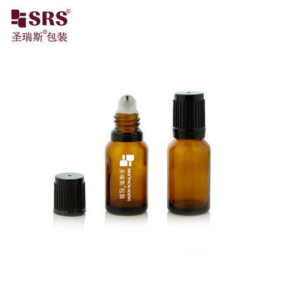 Logo Silk Screen Printing Bottiglia a rulli di vetro 5ml 10ml 15ml 20ml 30ml 50ml 100ml
