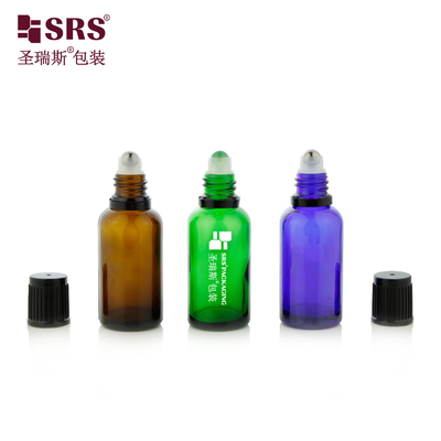 Verniciatura Personalizzare colore Bottiglia di vetro a rulli Capacità 5ml 10ml 15ml 20ml 30ml 50ml 100ml