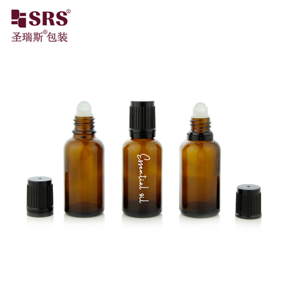 Bottiglia di vetro a rotolo personalizzata Capacità 5ml 10ml 15ml 20ml 30ml 50ml