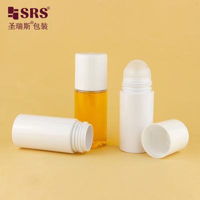 PET43 130ML 170ML Grandi capacità PET Plastica personalizzare colore Rotondo PCR Riciclo Roll On Bottiglia Per Gel Deodorante