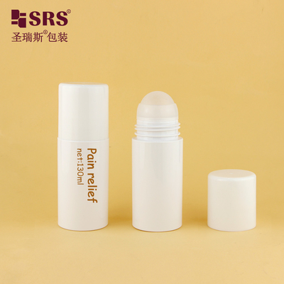 Bottiglia di plastica a sfera verde di plastica per deodorante gel resistente al riciclaggio