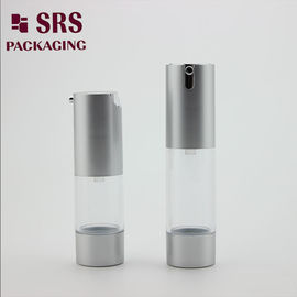 TA021 15ML 30ML 50ML bottiglia di lozione in plastica argento opaco in vendita