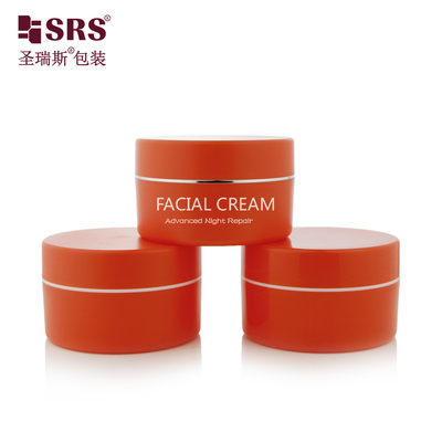 SRSJK 100g 150g Contenitore vuoto di plastica PP Creme Jar Con doppia parete Matte lucido in muffa Colore personalizzato disponibile