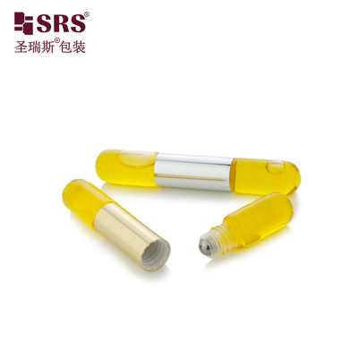 SGB2-3ml+3ml Viola di fondo rotondo trasparente di vetro a rotolo su bottiglia di olio per unghie Imballaggio all'ingrosso
