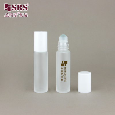 BLPM-10ML Bottiglia a sfera in vetro smerigliato trasparente con finitura opaca per olio essenziale di profumo Confezione di olio per la cura delle unghie Nessuna perdita all'ingrosso