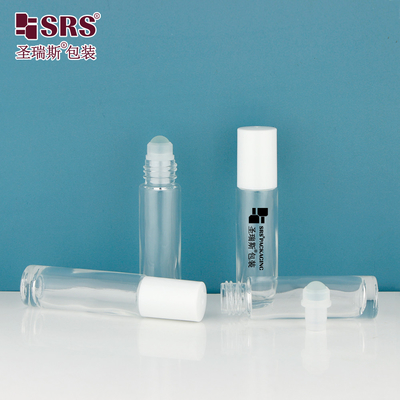 BLPM-10ML Rollo di vetro a muffa trasparente su bottiglia per massaggio con olio per unghie senza applicatore di perdite
