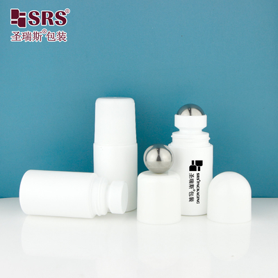 RPPC-60ML Applicatore di flaconi di gel per iniezione bianchi rotondi di plastica in PP PCR riciclato e ecologico
