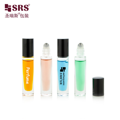GB1-5ML Dimensioni da viaggio Pocket cute rotondo Corto rotolo di vetro sulla bottiglia Per l'olio per unghie confezionamento cosmetico