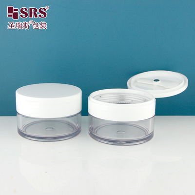 PETG003 Materiale PETG Flip Cap Boccone di plastica Personalizzazione Contenitore trasparente trasparente per lo scrub del corpo