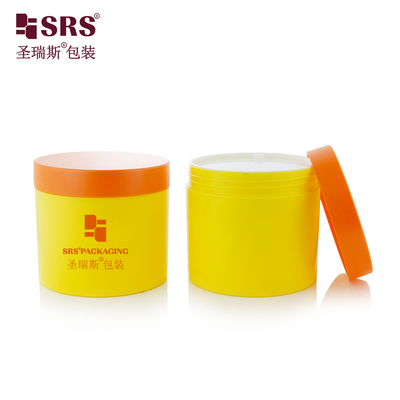 SRSQ 400g Superficie vuota lucida PP PCR Materiale riciclato con certificato Crema per il corpo Vaso contenitore personalizzare colore disponibile