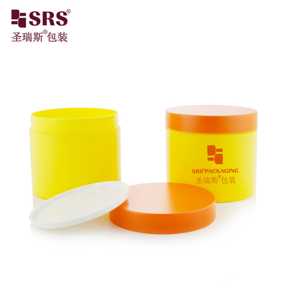 SRS 400g Grande taglia Maschera facciale a parete singola lucida PP Crema Vaso Decorazione Verniciatura PCR Contenitore Imballaggio