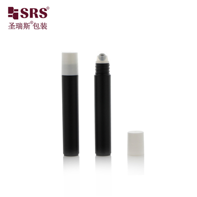 RPP-8ml Bottiglia a rulli per iniezioni a freddo nero personalizzata per massaggi con gel per gli occhi Imballaggio dell' applicatore di plastica per iniezioni
