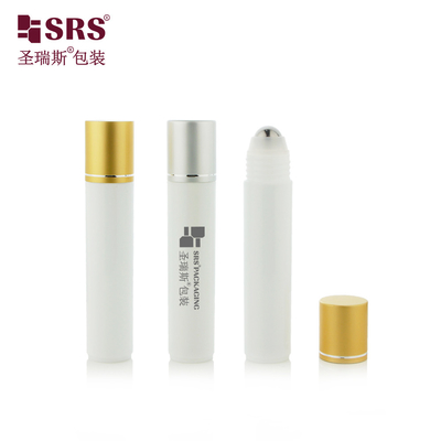 RPA-35ML Bottiglia di siero per massaggio con sfera in acciaio riciclata ecologica PP PCR con finitura opaca bianca per iniezione per siero per capelli
