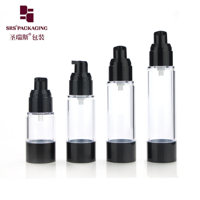 Imballaggio cosmetico classico 15 ml 30 ml 40 ml 50 ml 80 ml 100 ml 120 ml AS bottiglie di plastica senza aria