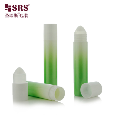RPP-35ML Forma rotonda PP PCR Plastic Roll On Small Ball Bottle Per la pulizia liquido per la cura personale Applicatore di imballaggio senza perdite