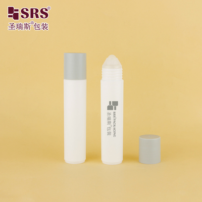 RPP-35ML Iniezione Superficie finita opaca lucida PP PCR Contenitore in plastica solida per bottiglie a rotoli con una palla più piccola per liquido da massaggio
