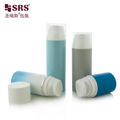 PA601 30ml,50ml,80ml,100ml,120ml,150ml,200ml Scatto vuoto in stile vuoto a parete singola iniezione di colore fondazione lozione pompa senza aria plastica PP PCR bottiglia