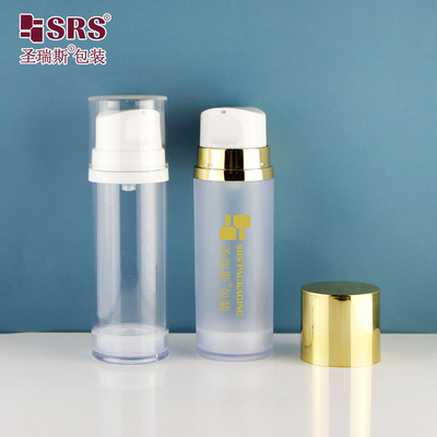 A0215 50ML 120ML 150ML Single Wall AS Bottle Luxury Airless Lotion Bottle For Facial Serum Gel