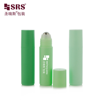RPPF 20ml Plastica Piatta Matte Finita Superficie PP PCR Iniezione Colore Personalizzato Verde Rollo Sul Flesso Per Gel Antitranspirante