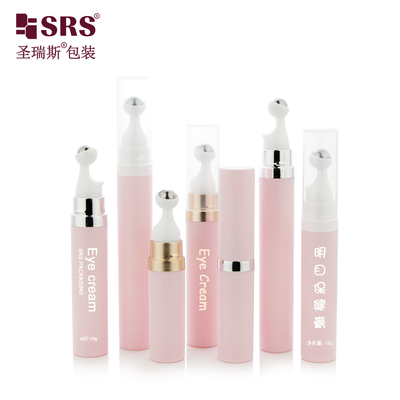 A0035 Disegno in stile senza aria Pittura personalizzata Colore metallizzato rosa Stampa Roll On Bottle For Eye Gel