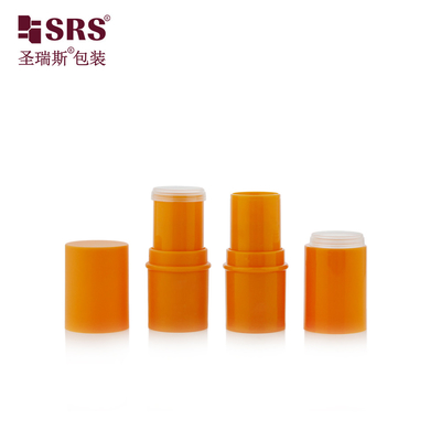 D051 6g Iniezione Colore personalizzato Plastica ABS Esterno PP Bottiglia interna Balsamo per labbra Tubo Imballaggio per la cura della pelle