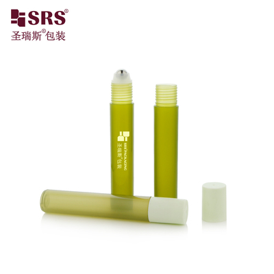RPP-15ML Contenitore di imballaggio di bottiglia di plastica finita a rotolamento per iniezione semitransparente di colore verde opaco