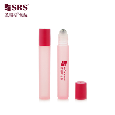 RPP-15ML Cappuccio a vite di plastica piatta rossa senza perdite Flascia a rotolo in PP con palla d' acciaio per sollievo del dolore dell' occhio