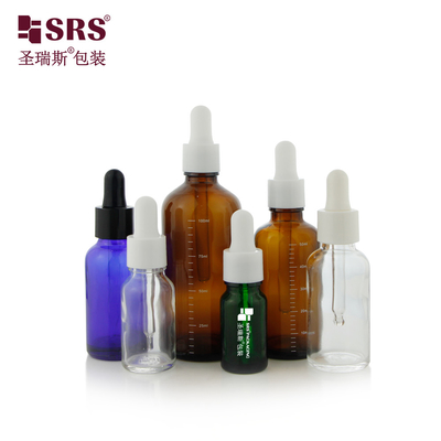 D001 Soluzione per l' immagazzinamento di oli essenziali 18/415 Bottiglie di vetro con goccioline lucide in 5ml 10ml 15ml 20ml 30ml 50ml 100ml Dimensioni