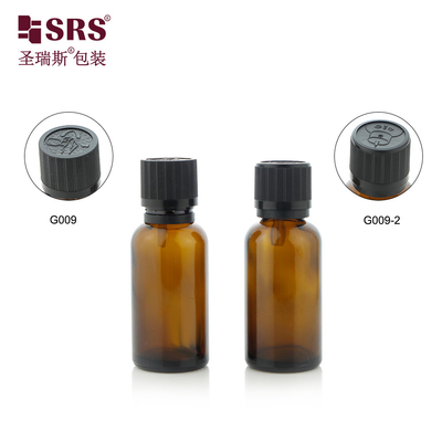 G009-2 TE CRC Plastic Screw Cap Glass Bottle Semi-trasparente Silk Screen Printing Packaging