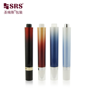 AY 10ML 15ML PP PCR Press Design Riciclata Ballina di acciaio a rotoli senza aria Massaggio Crema per gli occhi Bottiglia di imballaggio