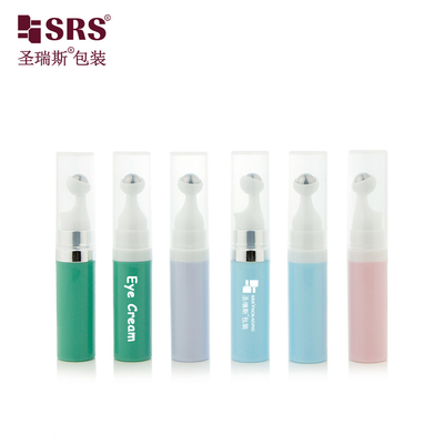 A0035 7.5ml 10ml 15ml PP Press a vuoto bottone Crema per gli occhi Bottiglie a rulli Imballaggi igienici impermeabili