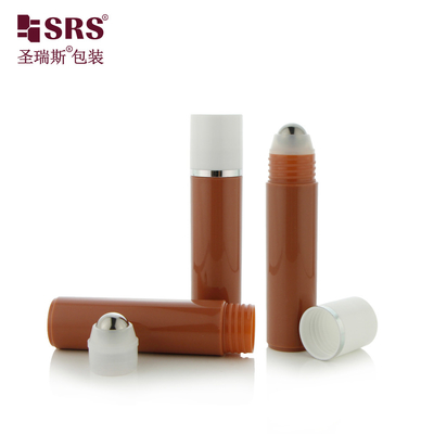 RPP-30ml Marrone Opaco Colore Personalizzato Stampo Iniettabile Rotondo Collo Spalla Bottiglia di Gel per Massaggio