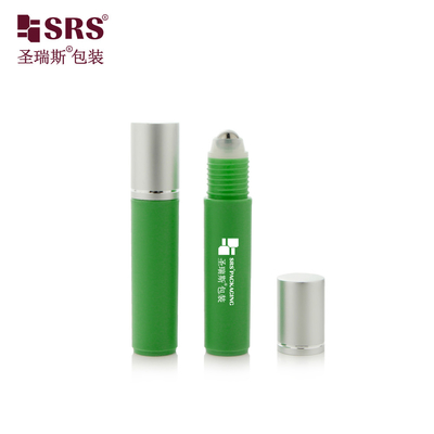 RPA-10ML Elevate il vostro marchio con le bottiglie di siero per gli occhi PCR in plastica glossosa ghiacciata PP sostenibile: colore personalizzato, palla di acciaio a rulli e funzione di massaggio
