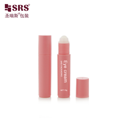 RPP-10ML Plastic Pink Matte PP PCR Empty Cosmetic Packaging Roll On Bottle per applicatore liquido anti prurito