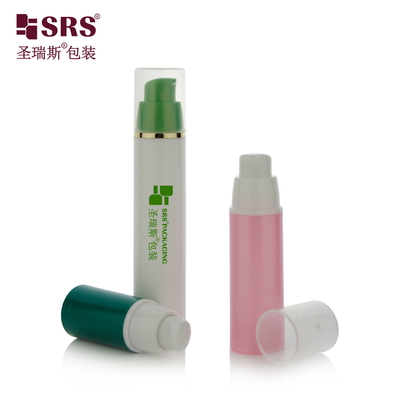 A024 15 ml 30 ml 50 ml Iniezione Colore personalizzato PP PCR Pompa senza aria per lozione Gel Foundation