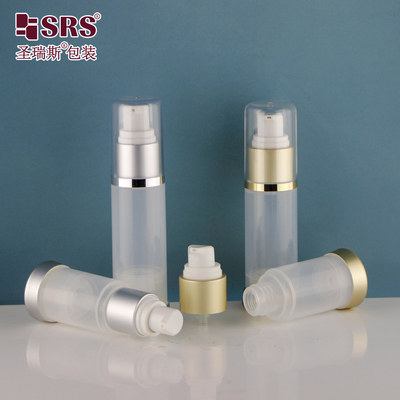A025 15ml 30ml 50ml PP Chiara Brillante Personalizzazione Maschera per la cura della pelle Gel Pompa senza aria Bottiglia Imballaggio