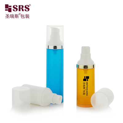 PA0205 15ml 30ml 50ml PP Eco-Friendly Personalizzare colore pompa senza aria Lozione Fondazione imballaggio bottiglia liquida