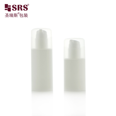 PA213 30ml 50ml Forma ovale Iniezione personalizzata Colore Plastica PP Pompa senza aria Bottiglia Cosmetica Imballaggio