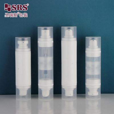 PA215 doppia pompa a doppia estremità plastica PP personalizzazione toner lozione idrica pompa senza aria imballaggio bottiglia