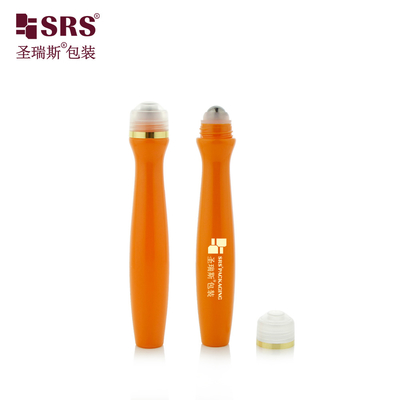SRS8447-15ML Iniezione soffiatura personalizzare il colore lucida bottiglia di plastica PETG con palla d'acciaio per capelli